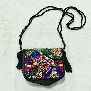 Neimen Marcus: Vtg. Multicolored Sequin Evening Clutch Bag